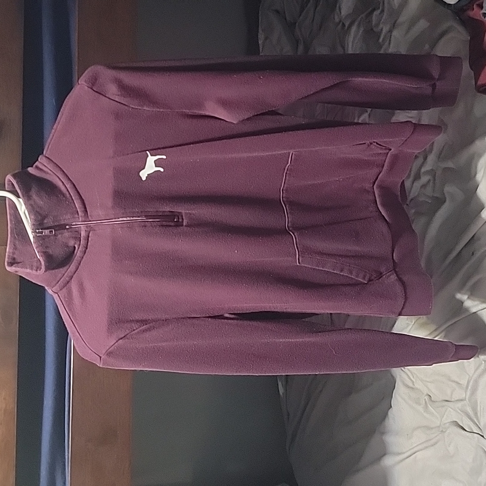PINK Quarter zip long sleeve